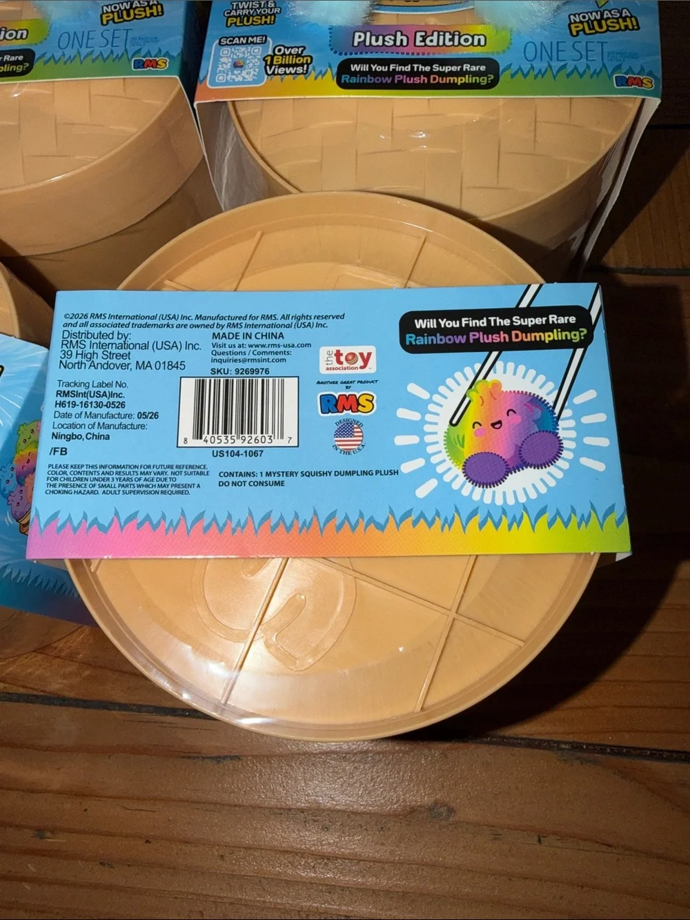 FOUR 4 RMS Rainbow PLUSH Edition Surprise Dumplings..Twist and Carry All Sealed